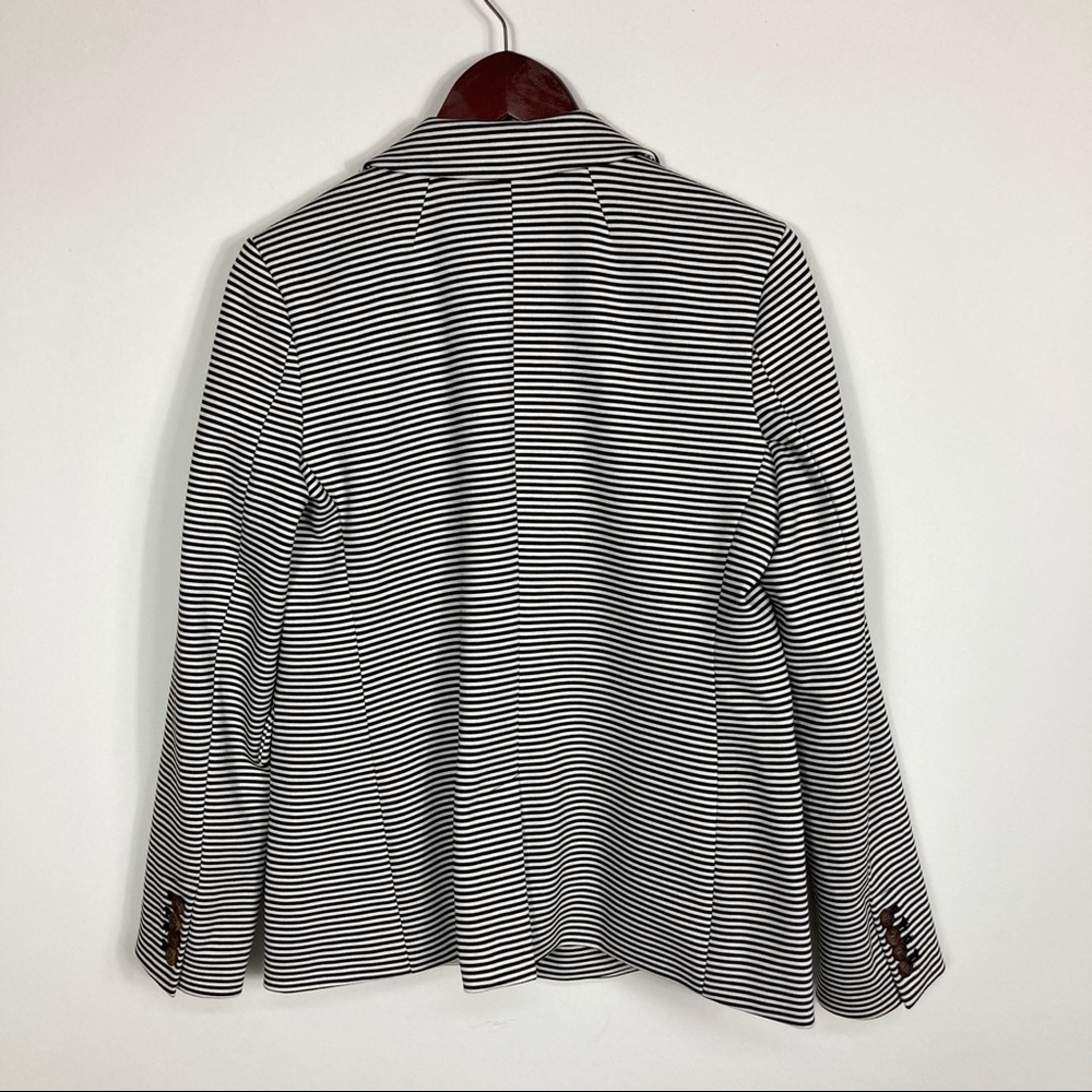 Crown & Ivy Women's Black and White Striped Blazer Size Small - Picture 2 of 10